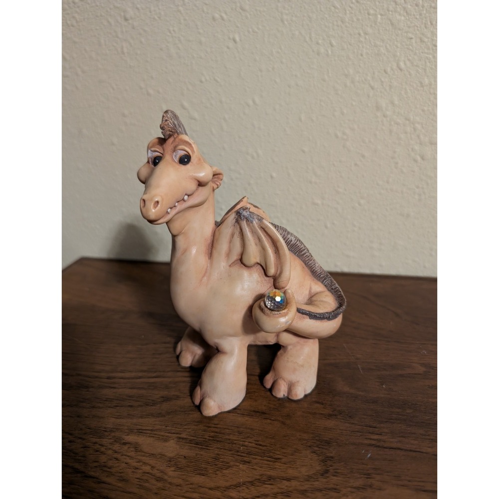 The World of Krystonia Spyke Dragon Figurine #1061 6" Tall Made In‎ England